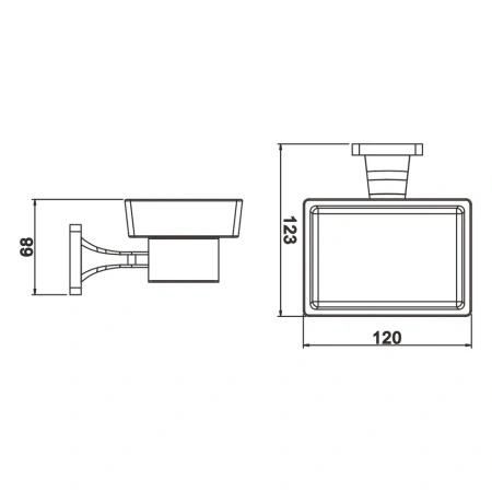 Мыльница Rose RG15H RG1503H