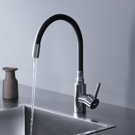 Смеситель для кухни Dorff Logic D3007622 на мойку черный