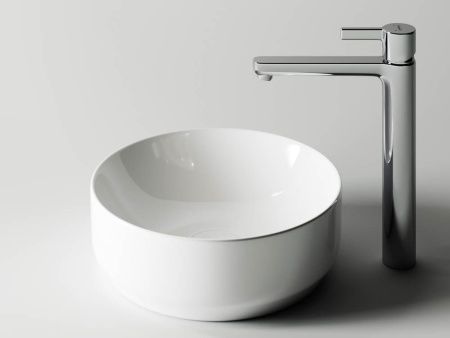 Раковина из сантехнического фарфора Ceramica Nova ELEMENT CN6005 40х40 накладная цвет белый без отверстий под смеситель