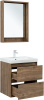 Тумба под раковину Aquanet Милан 00336377 60х45х64 подвесная цвет темное дерево
