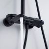 Душевая стойка Shevanik S4726H настенная цвет черный