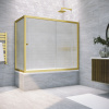 Душевая шторка на ванну Vegas-Glass ZV+ZVF TUR+NOVO ZV+ZVF NOVO 170*80 03 Moru 170х140 стекло рифленое профиль золото матовое ориентация универсальная