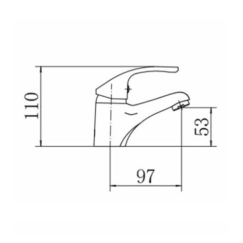 Смеситель Fashun A1036 на раковину хром - фото 3