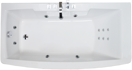 Ванна акриловая Royal Bath FATO RB326100 170х85 пристенная асимметричная без каркаса