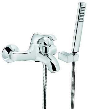 Смеситель для ванны Emmevi Ares 76001B/BR настенный хром