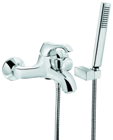 Смеситель для ванны Emmevi Ares 76001B/BR настенный хром