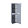 Шкаф-пенал Iddis Edifice EDI40L0i97 40х150 подвесной цвет серый