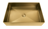 Раковина из нержавеющей стали AltroBagno Solido AltroBagnoSolido001021OrSp 60х40 накладная цвет золото