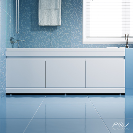 Экран под ванну Alavann Soft 170 см ALV0243002 фронтальный МДФ откидной белый