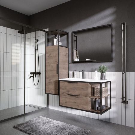 Шкаф-пенал Grossman Лофт 304001 40х140 подвесной цвет коричневый