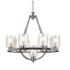 Люстра подвесная Lumina Deco Santini (Сантини) LDP 1220-9 CHR+WT