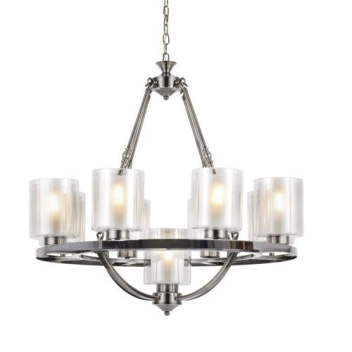 Люстра подвесная Lumina Deco Santini (Сантини) LDP 1220-9 CHR+WT - фото 2