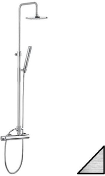 Душевая стойка Paffoni Master Top King ZCOL621KLIGST настенная цвет сталь