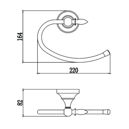 Полотенцедержатель Savol S-06860A