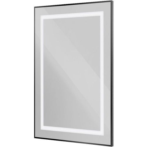 Зеркало с подсветкой BelBagno Kraft SPC-KRAFT-500-800-SENS-NERO 50х80 подвесное - фото 2