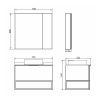 Зеркало-шкаф Comforty Порто 00-00009232CF 90х80 подвесной цвет коричневый