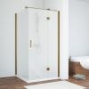 Душевой уголок Vegas-Glass AFP-Fis TUR+NOVO AFP-Fis TUR NOVO h1890 80*100 05 10 R 80х100 стекло матовое профиль бронза без поддона