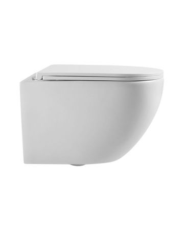Унитаз подвесной Agger AT03100 белый с сиденьем микролифт каскадный смыв