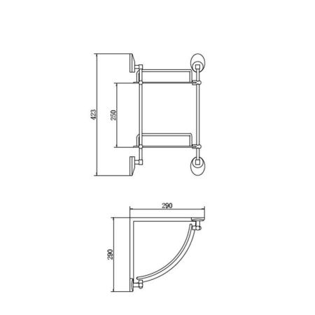 Полка в ванную комнату Fashun A1607-2