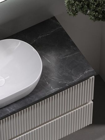 Тумба под раковину Sancos SNOB R SNR100CE 100х40 подвесная цвет бежевый