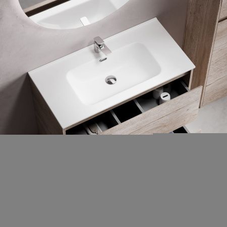 Тумба под раковину Sancos Libra Floor LB90FEG 90х50 напольная цвет коричневый