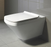 Унитаз подвесной Duravit Durastyle 45510900A1 белый с сиденьем микролифт безободковый каскадный смыв