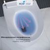 Унитаз приставной RGW 63420131-01 белый с сиденьем микролифт безободковый смыв торнадо
