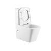 Унитаз напольный с бачком Abber Rechteck AC1210T белый с сиденьем микролифт безободковый смыв торнадо