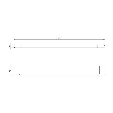 Полотенцедержатель Timo Luiro 18453/18