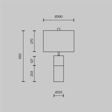 Светильник настольный Maytoni Bianco Z030TL-01BS