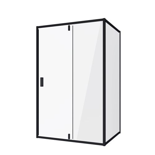 Душевой уголок Niagara Nova NG-83-11AB-A90B 110х90 стекло прозрачное профиль черный без поддона