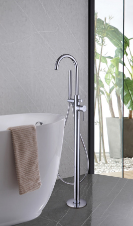 Смеситель ABBER Wasser Kreis AF8115 напольный хром