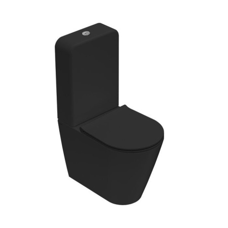 Чаша унитаза напольная Globo FORTY3 FO003AR цвет черный матовый без сиденья смыв торнадо
