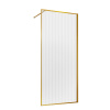 Душевая перегородка Vincea Walk in HP Art VSW-1HP110FLBG 110х200 стекло рифленое профиль золото брашированное