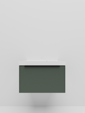 Тумба с раковиной La Fenice SIMPLA NFNC-01-SIM-G-60-3-60 60х50 подвесная цвет серый