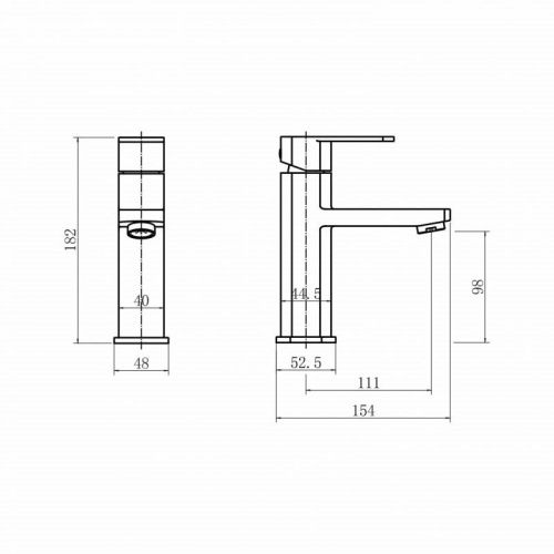 Смеситель Fashun A51120 на раковину сатин - фото 3