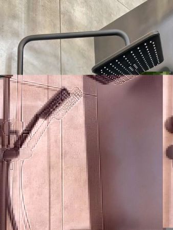 Душевая стойка AltroBagno Lamberto AltroBagnoLamberto030417MB настенная цвет черный