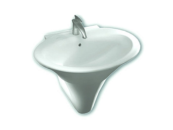 Раковина из санфаянса Hatria SCULTURE YR3701 77х59 подвесная цвет белый