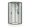 Душевая кабина Frank 420240 120х120 четверть круга с крышей ориентация универсальная