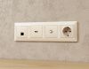 Комплект механизма TV розетки SAT 5-2400MHz 3.5dB Ambrella Volt MA MA333050