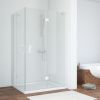 Душевой уголок Vegas-Glass AFA-F TUR+NOVO AFA-F NOVO 90*80 01 01 R 90х80 стекло прозрачное профиль белый без поддона