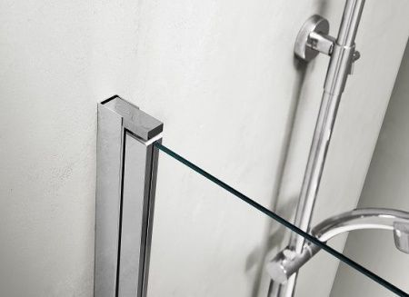 Душевая шторка на ванну Aquatek ДЕЛЬТА AQ DEL SBA 08015CH 80х150 стекло прозрачное профиль хром ориентация универсальная