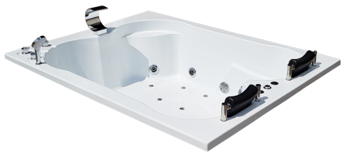 Ванна гидромассажная Royal Bath HARDON RB083100DL 200х150 пристенная прямоугольная - фото 2