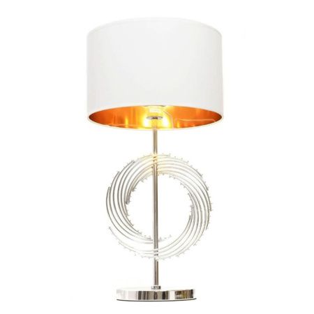 Настольная лампа Lumina Deco Fabi (Фаби) LDT 5531 CHR+WT