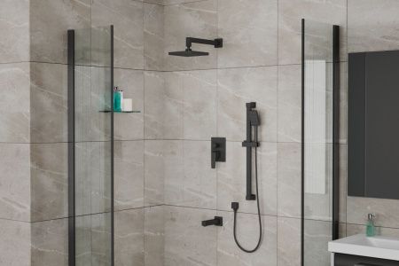 Душевая система Rush Thira TR3635-60Black встраиваемая в стену цвет черный