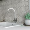 Смеситель для кухни Esko Coral CL 03 W на мойку белый/хром