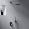 Душевая система Damixa Scandinavian Pure 936520300 встраиваемая в стену цвет черный