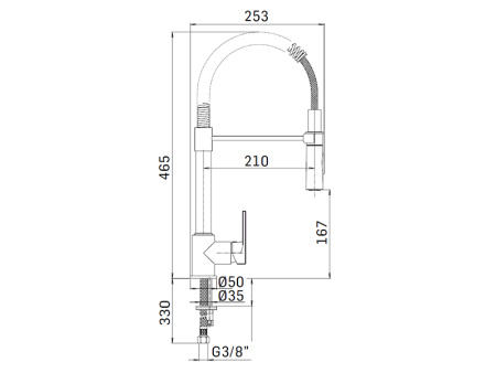 Смеситель для кухни Mamoli Programma Cucina 760500006001 на раковину хром