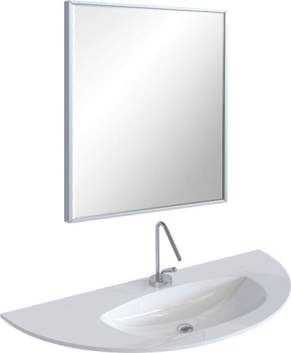 Зеркало в ванную De Aqua Сильвер 00261663 70х75 цвет серебро - фото 2