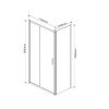 Душевой уголок Vincea Garda VSR-1G1011CL 110х100 стекло прозрачное профиль хром без поддона